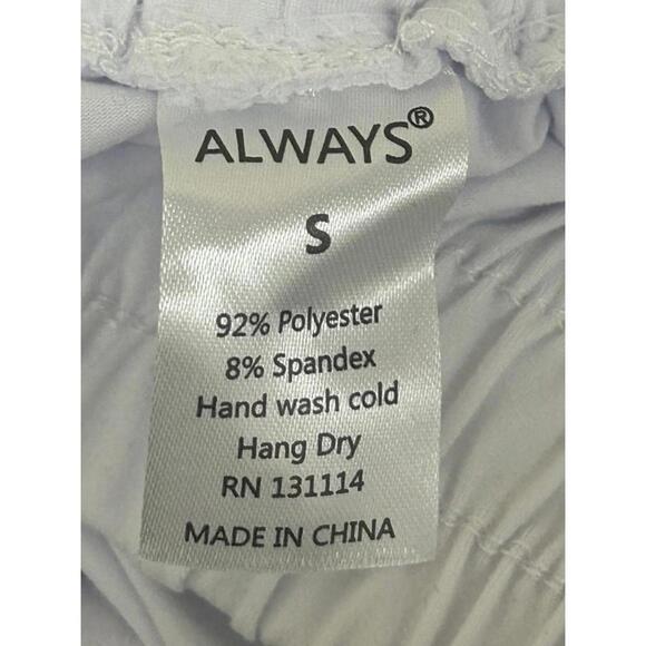 Always White Cargo Jogger Pants with Black Tie (S) - Picture 3 of 3